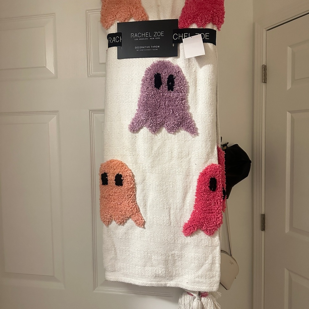 Rachel Zoe Colorful Ghost Throw Blanket